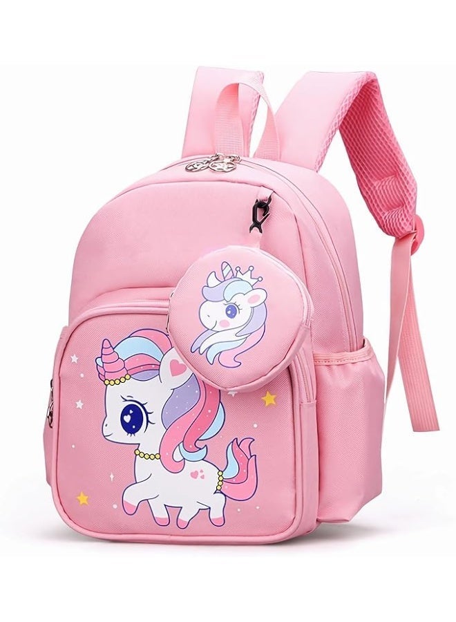 Sylqvxh Toddler Backpack Waterproof Large Capacity- Kids Cute Cartoon Schoolbag Lightweight Bookbags Backpack with Adujustable Strap Small Preschool Daycare Bag with Coin Pocket for Girls Boys - Image 1